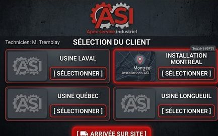 Sélection du client