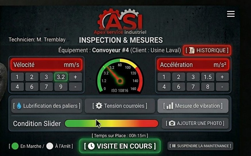Inspection et mesures vibratoires ISO 10816
